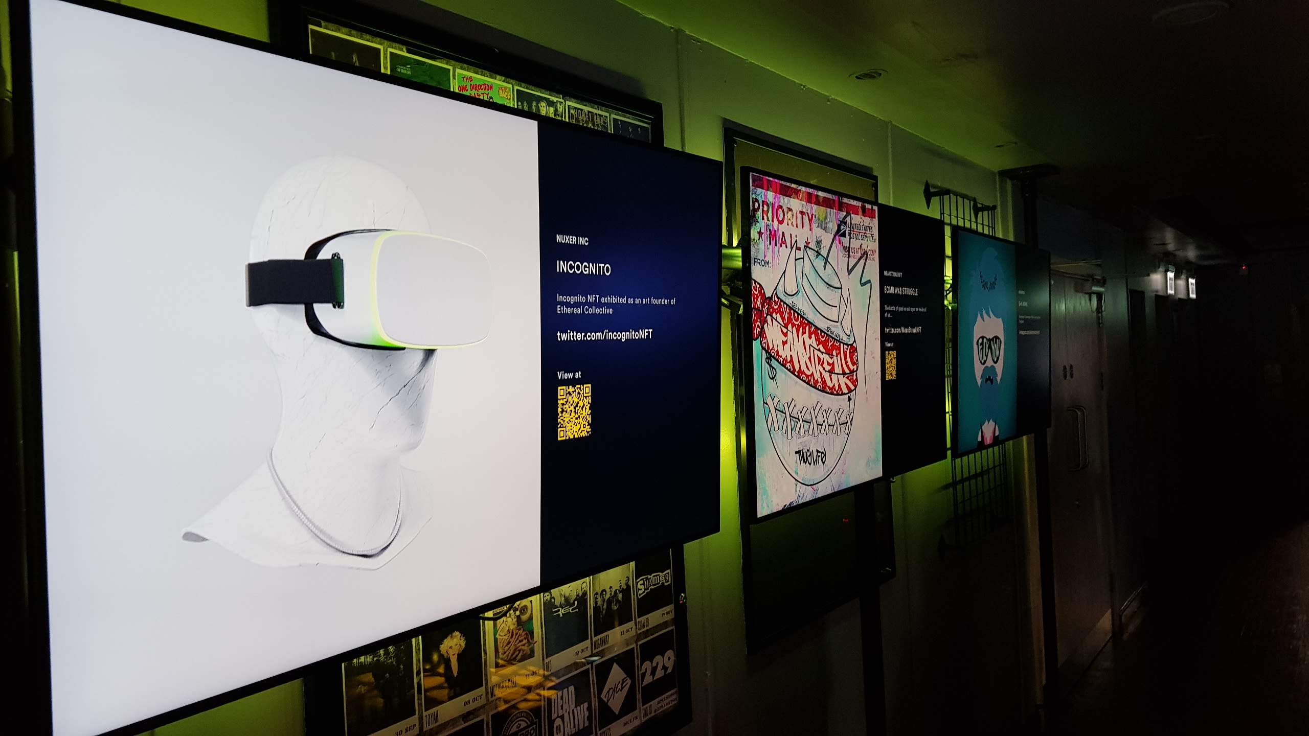 'In real life' NFT exibition in London, March 2022. Picture: K.Wittwer