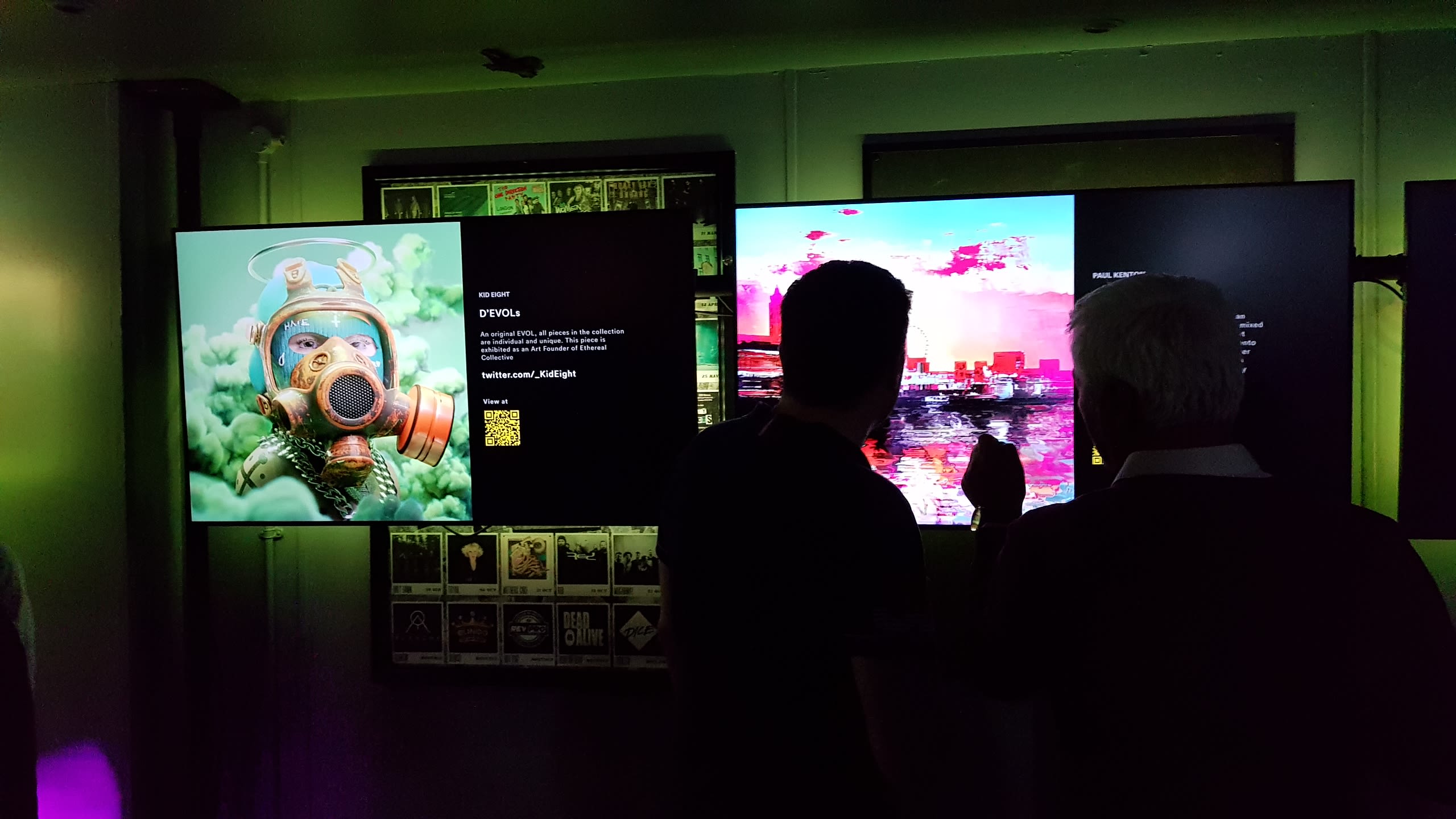 'In real life' NFT exibition in London, March 2022. Picture: K.Wittwer